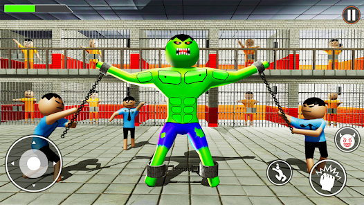 Incredible Monster: Superhero Prison Escape Games スクリーンショット 2