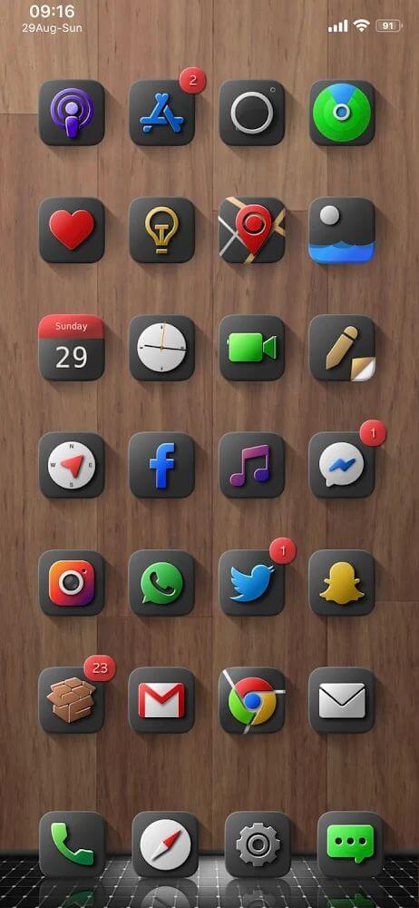 Shiiny Icon Pack Mod Captura de pantalla 1