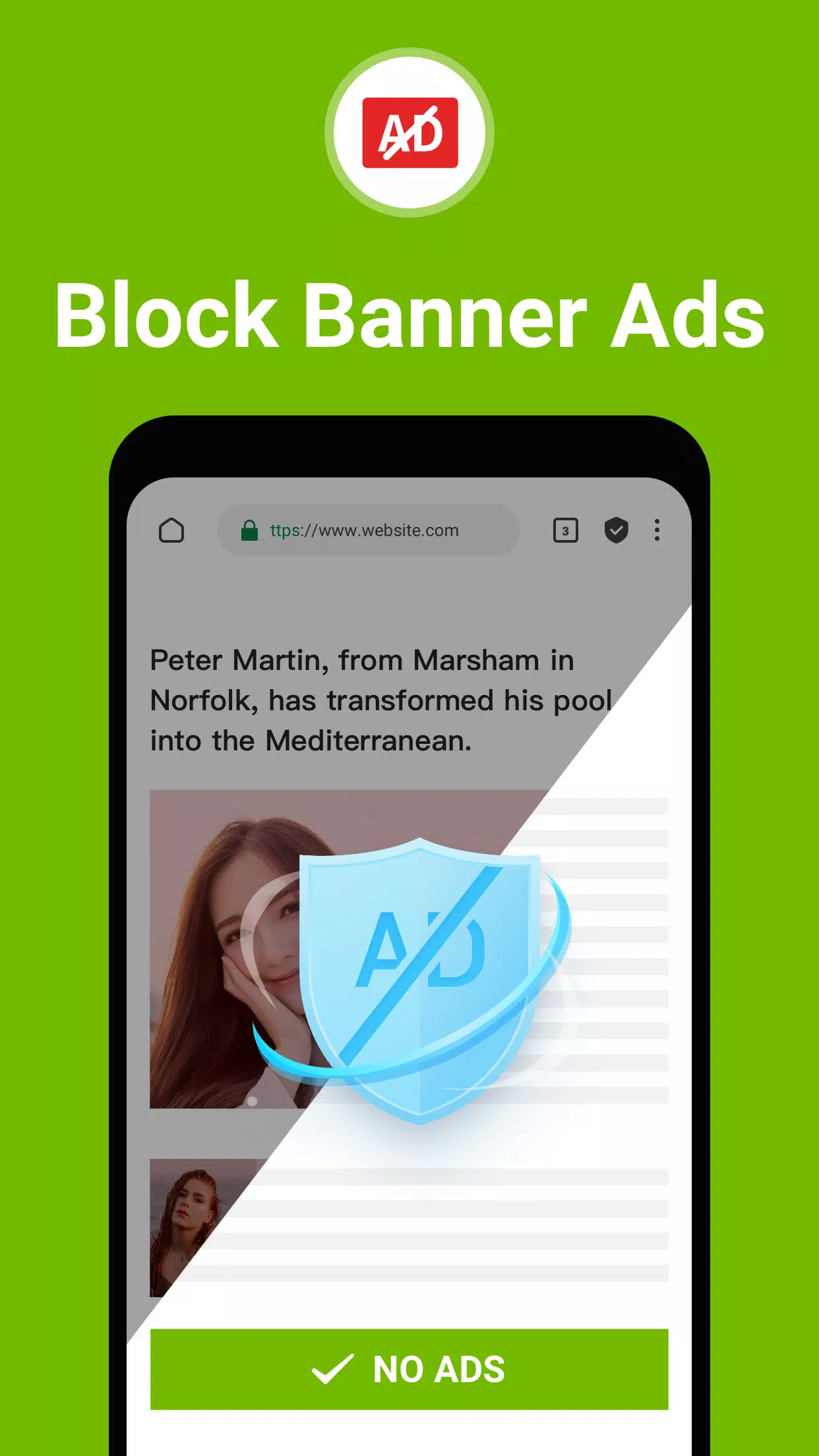 FAB Adblocker Browser:Adblock ภาพหน้าจอ 2