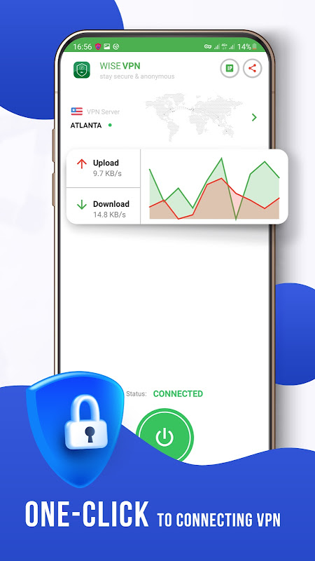 Fast VPN Wise VPN: Fast Secure ภาพหน้าจอ 1