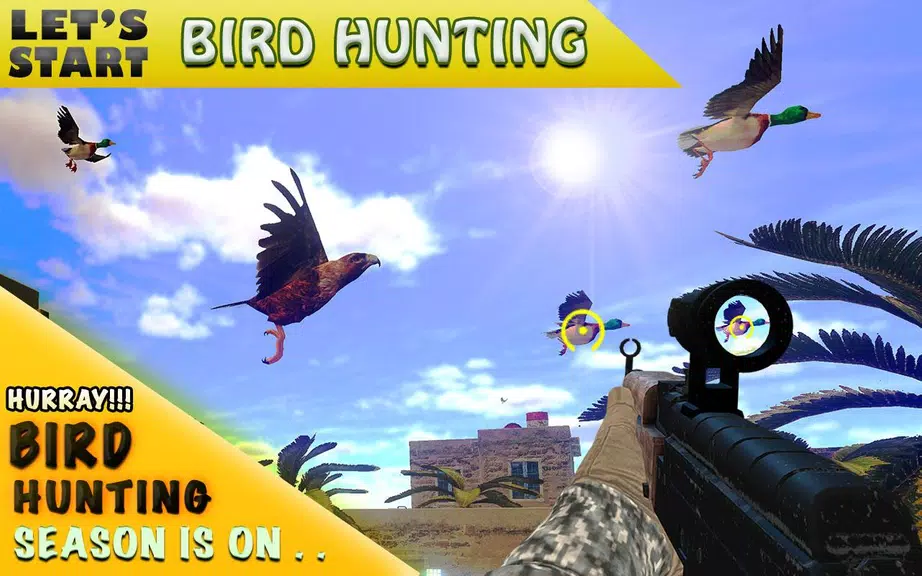 Desert Birds Sniper Shooter 3D Captura de pantalla 2