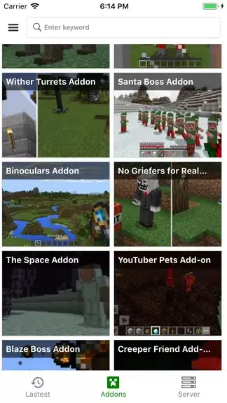 Schermata Addons for MCPE - Mods Packs 1