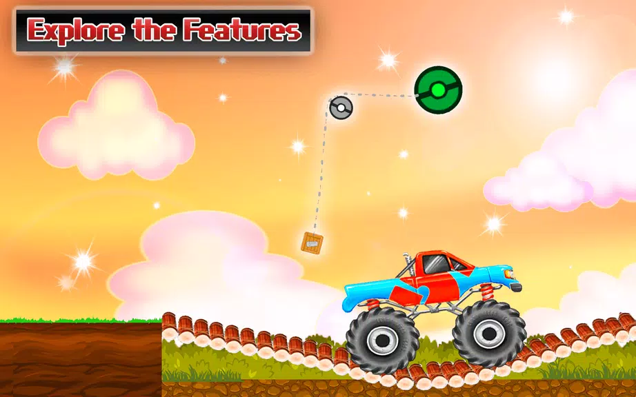 Rope Bridge Racer Car Game Screenshot 2