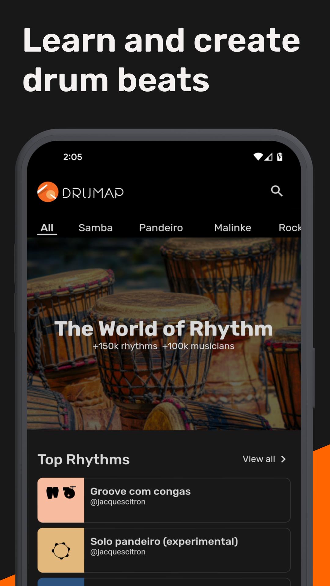 Drumap. The World of Rhythm Zrzut ekranu 0