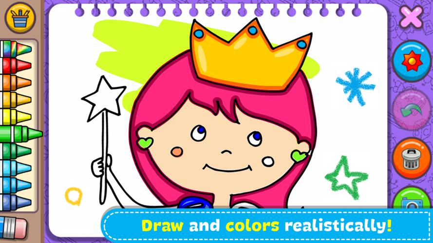 Princess Coloring Book & Games应用截图第0张