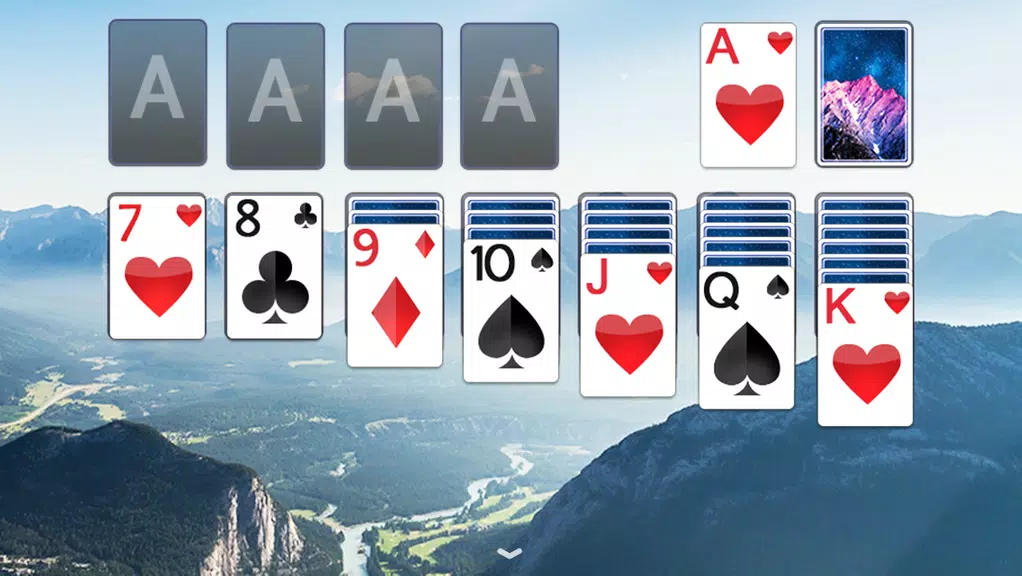 Solitaire Mountain Top Theme 스크린샷 2