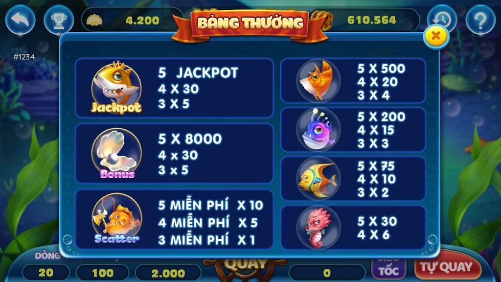 Thánh bắn cá ăn xu slots - bắn cá siêu thị スクリーンショット 0