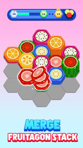 Fruitagon: Stack Sort 스크린샷 1