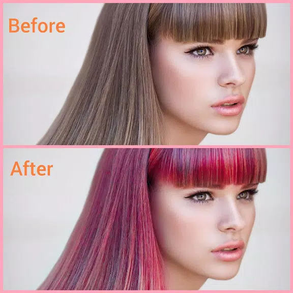 Hair Color Changer - Hair Dye स्क्रीनशॉट 0