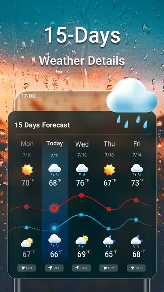 Weather Forecast & Live Radar Tangkapan skrin 1