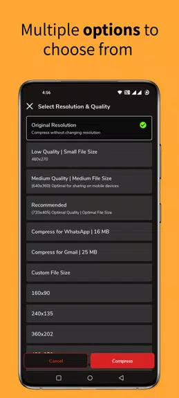 Reduce & compress video size ภาพหน้าจอ 3