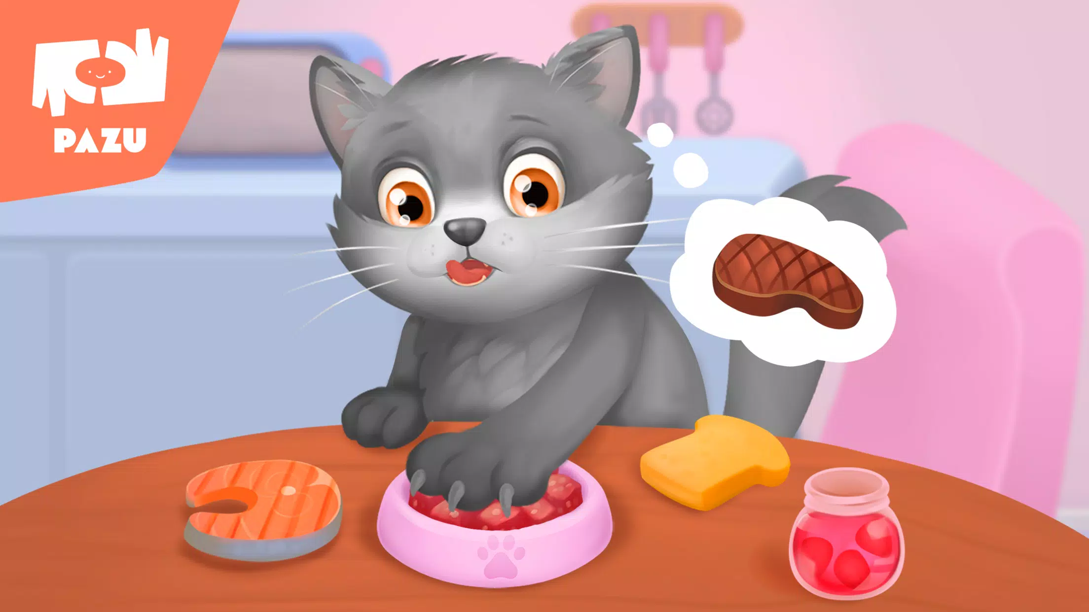 Cat game - Pet Care & Dress up Tangkapan skrin 2