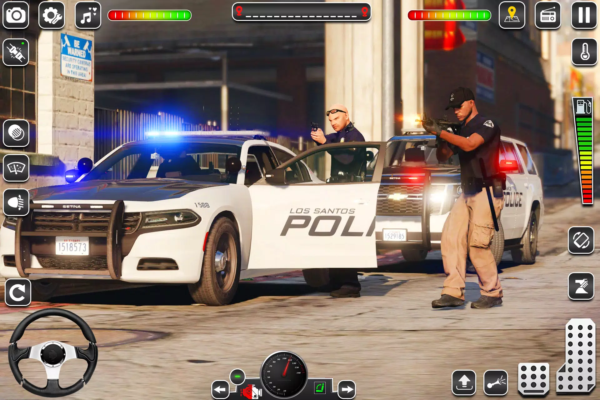 US Police Car Chase Game 3D Captura de tela 2