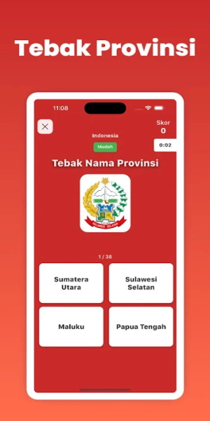 Tebak Nama Negara & Provinsi Zrzut ekranu 2