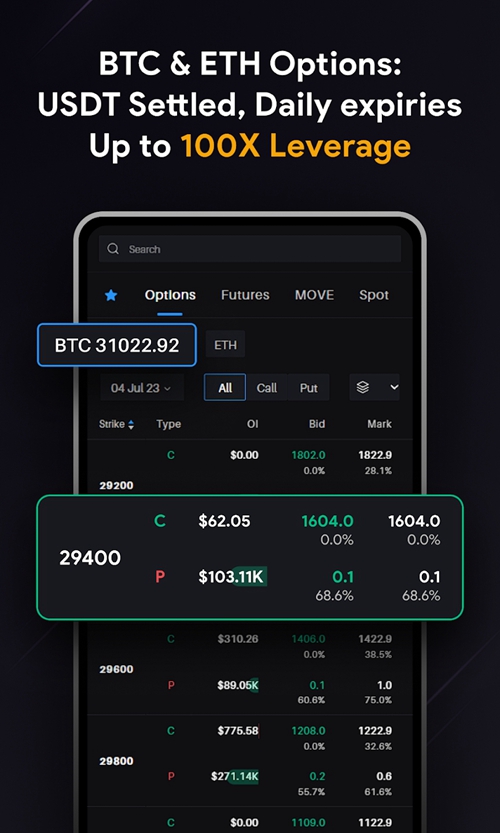 Delta Exchange Schermafbeelding 3