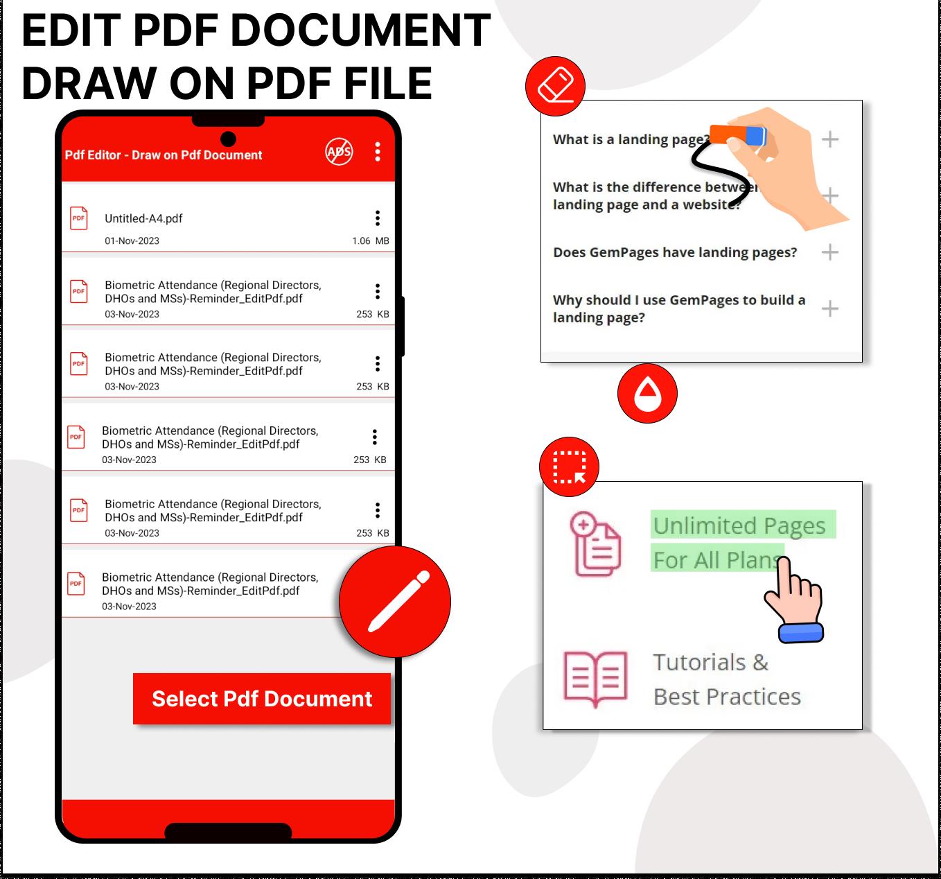 Pdf Editor - Draw on Pdf স্ক্রিনশট 0