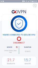 VPN rápido seguro da GOVPN Captura de tela 1