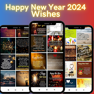 Happy New Year 2024 Wallpaper Schermafbeelding 2