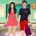 School Couple dress up