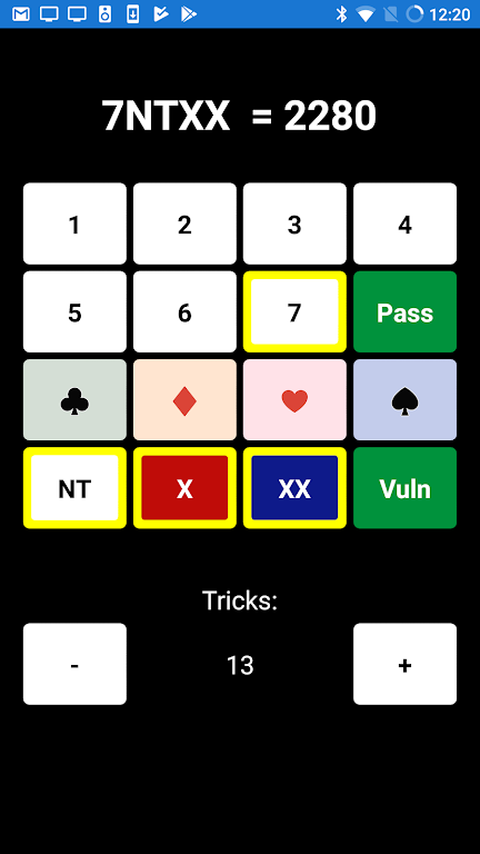 Schermata Bridge Scoring Helper 1