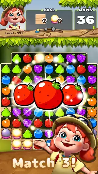 Fruits POP : Match 3 Puzzle Captura de pantalla 1