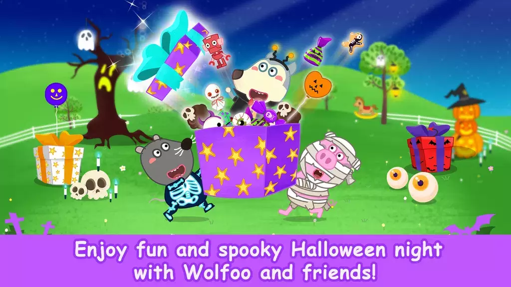 Wolfoo School Halloween Night 스크린샷 0