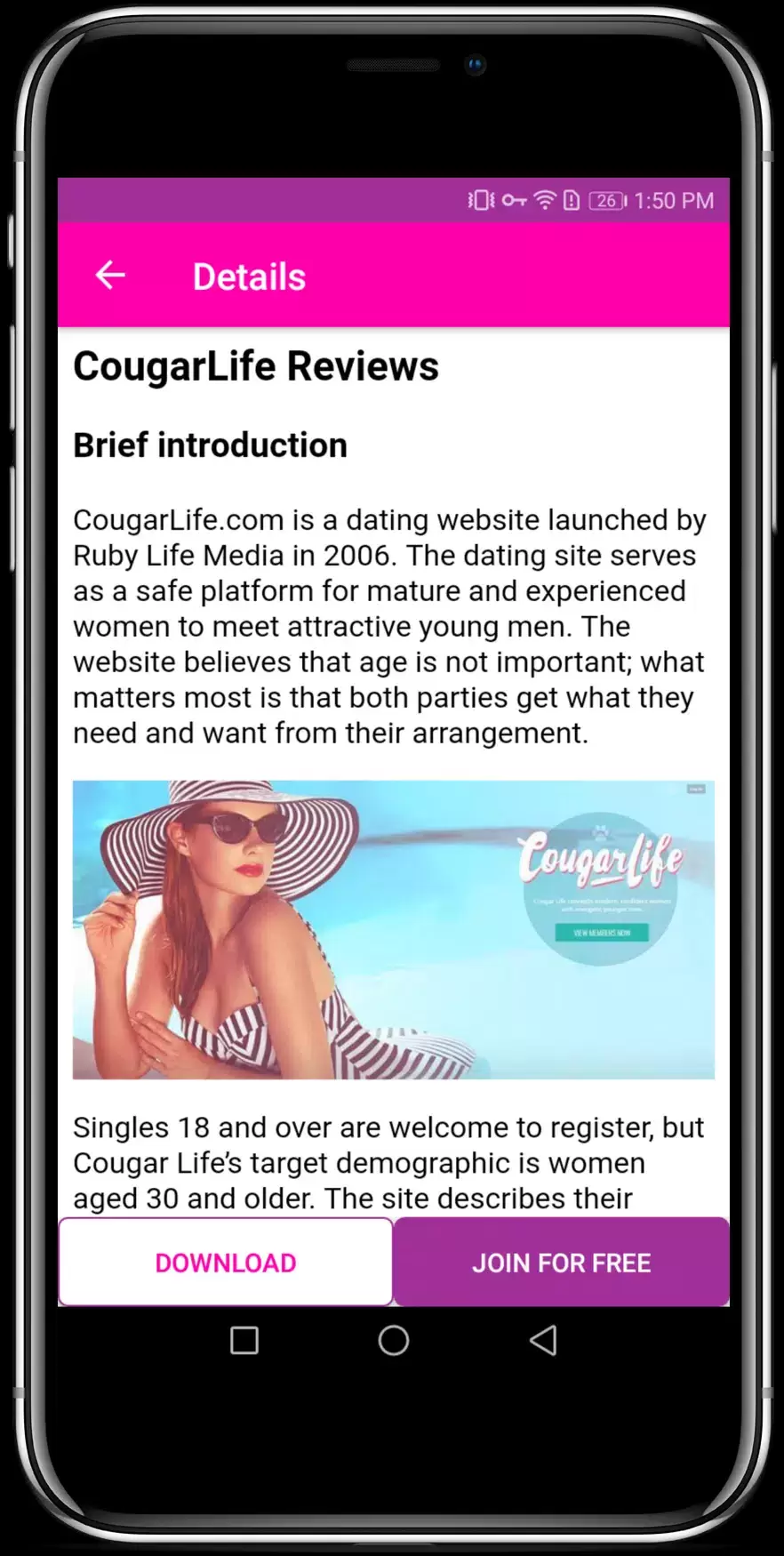 Cougar Dating Apps for Mature & Older Women Скриншот 3