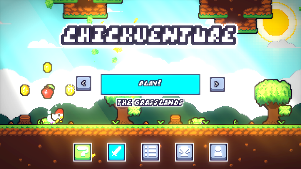 Chickventure: A Runner Game Schermafbeelding 0