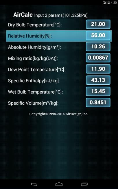 AirCalc for Android Captura de pantalla 2