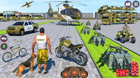 Army Car Truck Transport Games स्क्रीनशॉट 0