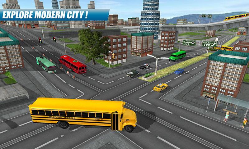 School Bus Driving Game Tangkapan skrin 2