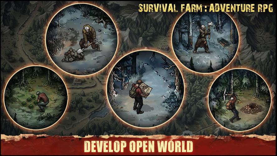 Survival Farm: Adventure RPG Captura de tela 0