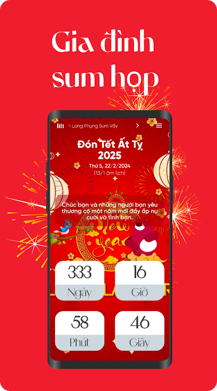 Vietnamese Tet 2025 Countdown Скриншот 1