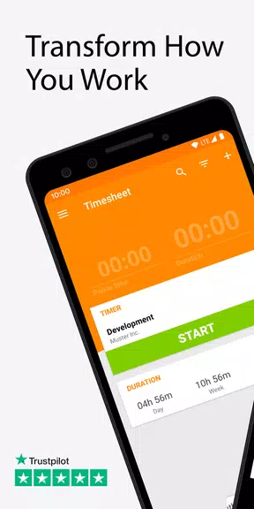 Schermata Timesheet - Time Tracker 0
