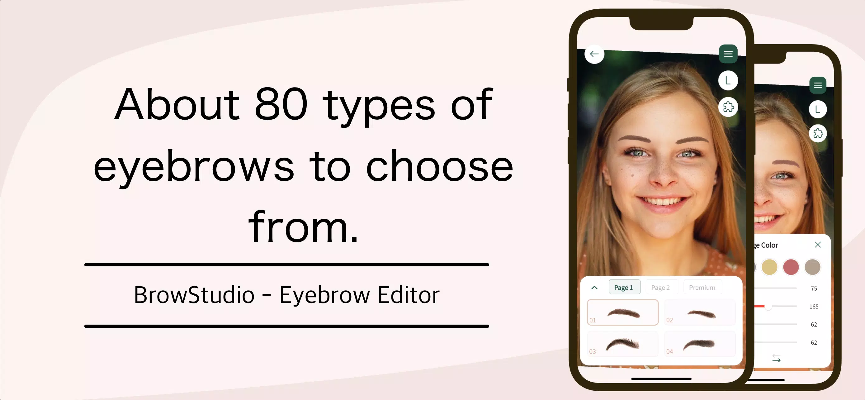 Find ideal eyebrows：BrowStudio Скриншот 0