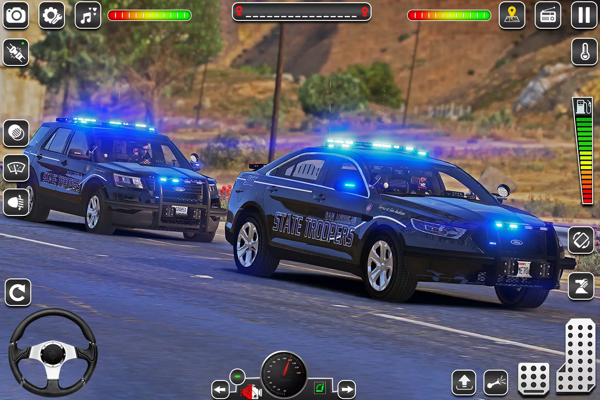 US Police Car Chase Game 3D Скриншот 1