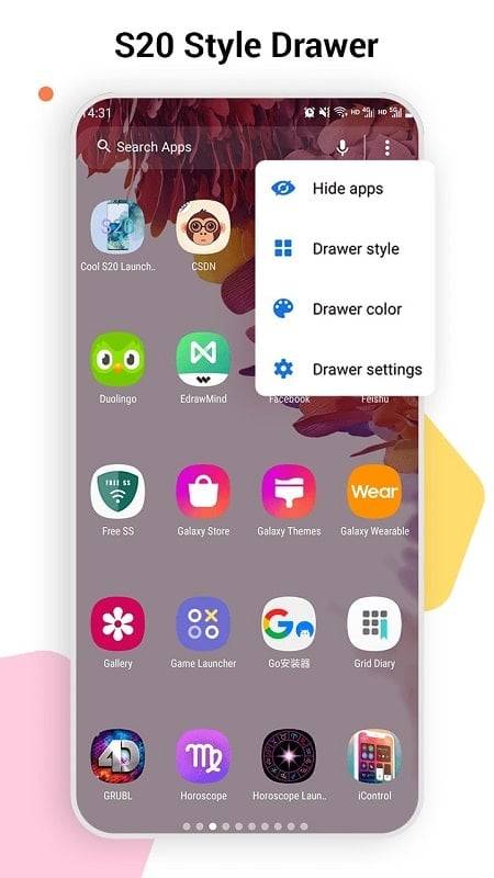 SO S20 Launcher for Galaxy S Ekran Görüntüsü 3