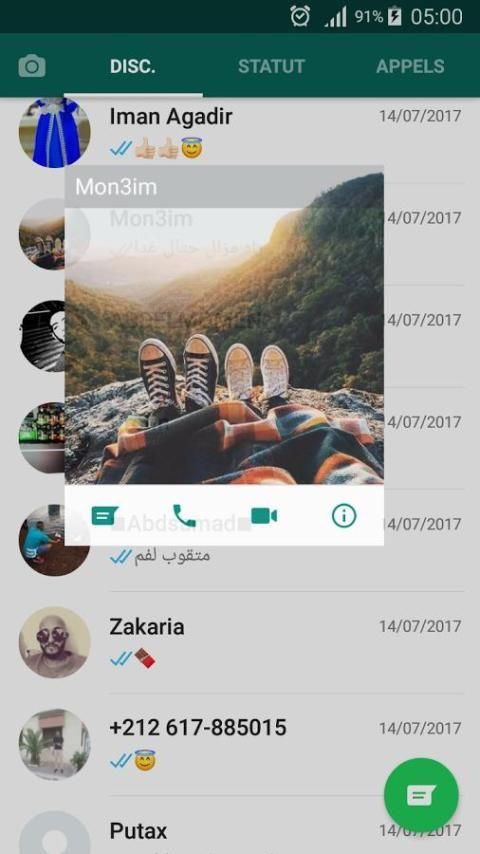 WatsAp Messenger Capture d'écran 1