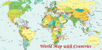 World Map With Countries Zrzut ekranu 0