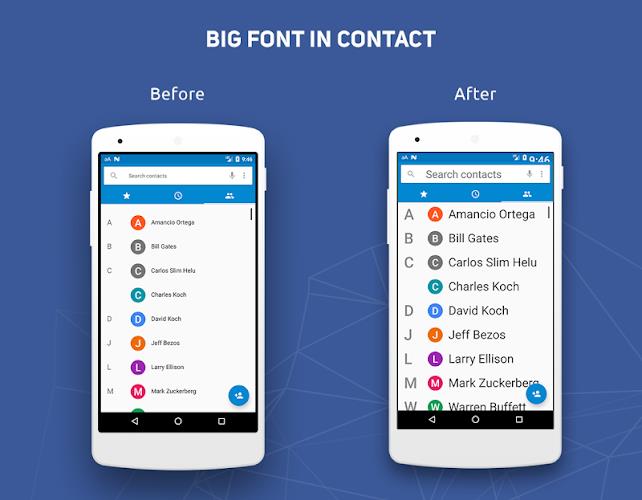 Schermata Big Font - Change Font Size & Text Size 1