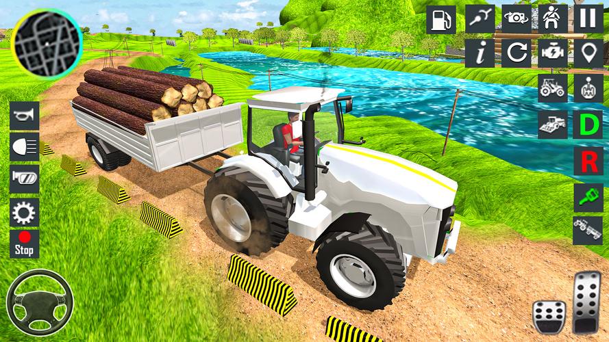 Tractor Driving Tractor Game Screenshot 1