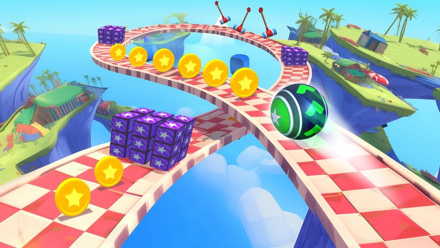 3D Super Rolling Ball Race 스크린샷 1