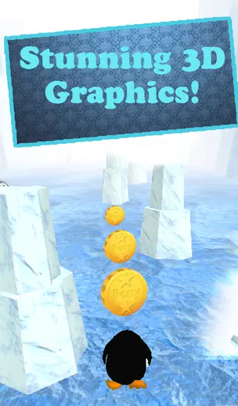 Penguin Run 3D Скриншот 1