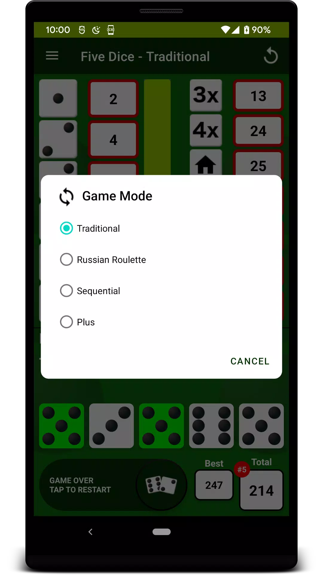 Five Dice Zrzut ekranu 3