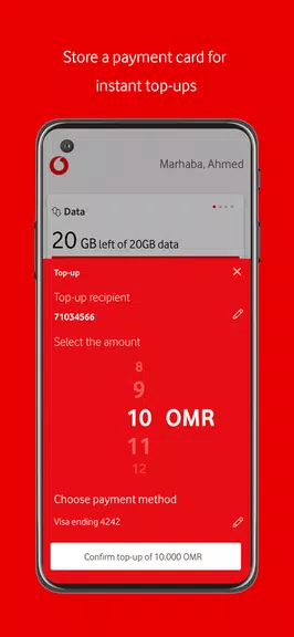 My Vodafone Oman Ảnh chụp màn hình 1