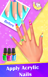 Nail polish game nail art Tangkapan skrin 2