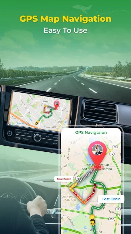 GPS Earth Map Voice Navigation Ảnh chụp màn hình 1