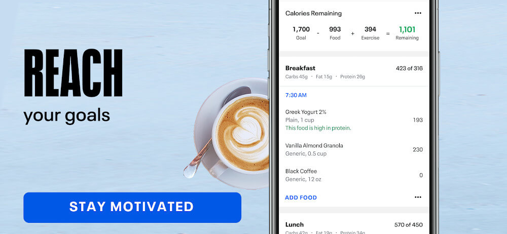 MyFitnessPal Mod ဖန်သားပြင်ဓာတ်ပုံ 3