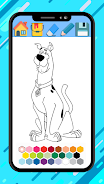 Scooby coloring doo cartoon ga Ảnh chụp màn hình 0