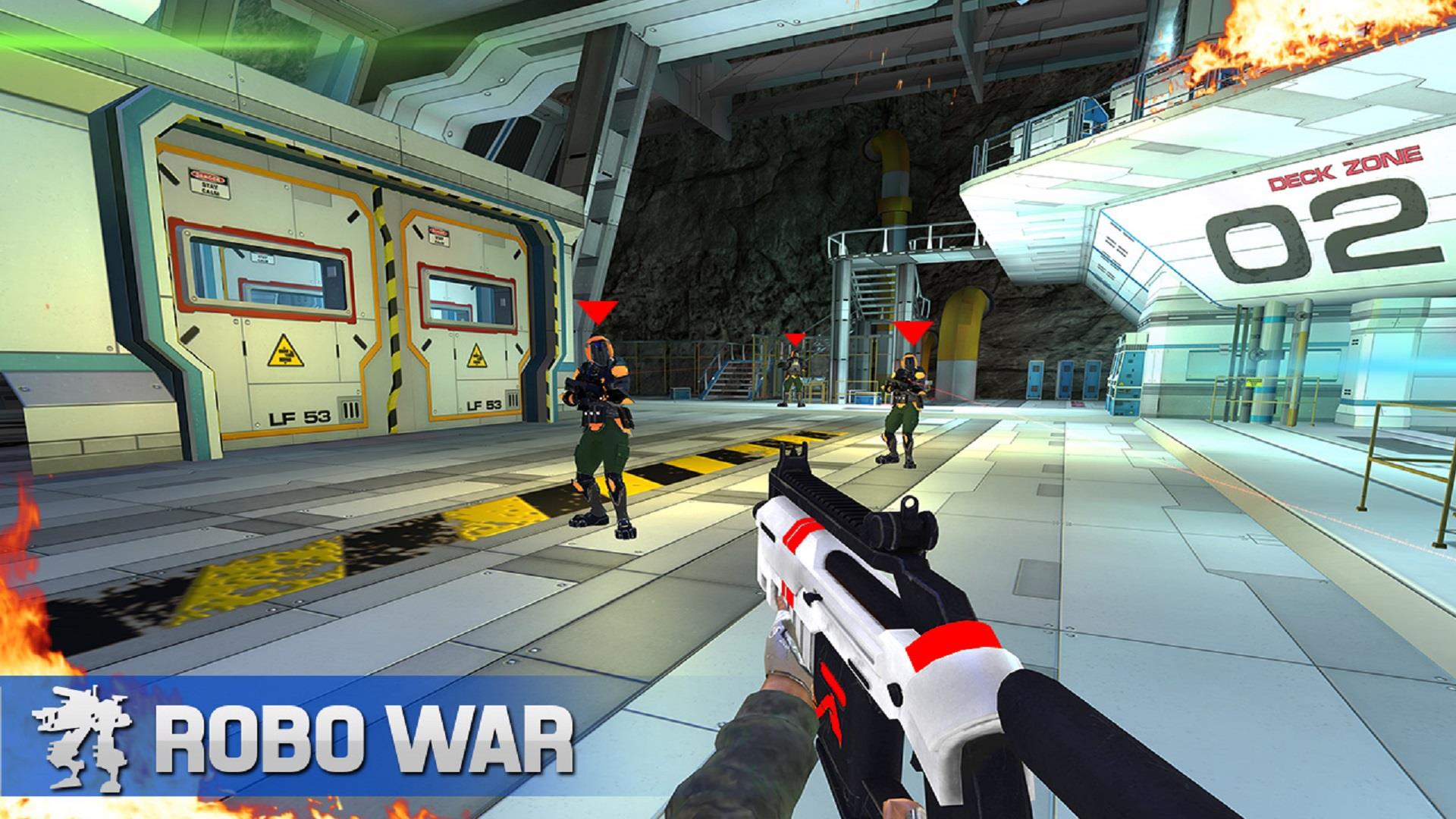 Robot Gun Shooting Games War Tangkapan skrin 0